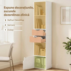 HOMCOM vitrină coloană îngustă | Aosom Romania