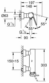 Baterie dus Grohe Plus