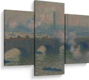 Tablou - Claude Monet, Waterloo Bridge, Gray Day, reproducere (90x60 cm)