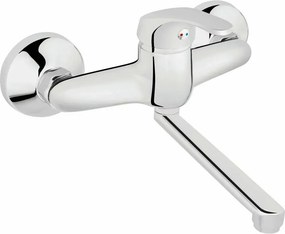 Baterie bucatarie montare pe perete Ferro Basic pipa 15.5 cm