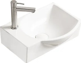 Mexen Mista chiuvetă de blat dreapta 40 x 28 cm, albă - 22174000R
