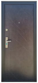 Usa metalica de exterior cu izolatie si vizor Novo Doors ND7003 , 2 yale,tabla 0,7 mm, balamale si clanta incluse, toc de 7 centimetri, pentru casa