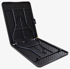 Autronic Masă de grădină, metal, plastic, negru,AZ-K100 3 BK