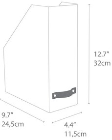 Biblioraft din carton Estelle – Bigso Box of Sweden