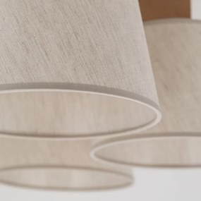 Brilagi - Lustră aplicată LATTE SABIA 5xE27/15W/230V pin/crem