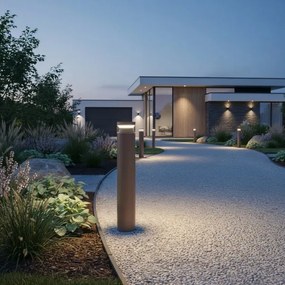 Lampă LED de exterior Ideal Lux BOEING LED/14W/230V d. 70 cm IP65 maro