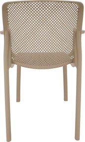 Scaun stivuibil, gri-maro / plastic, FRENIA