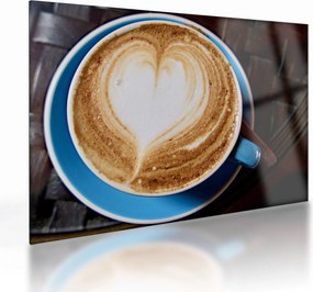 Tablou pe sticlă - Latte art (70x50 cm)