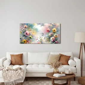 Tablou flori pastelate romantice