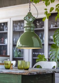 Pendul design retro realizat manual din ceramica INDUSTRIAL