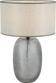 Lampă de masă JENIFER 1xE27/40W/230V gri/fumuriu