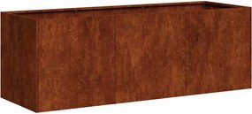 vidaXL Jardinieră Rusty 120x40x40 cm Oțel pentru intemperii