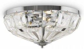 Lustra aplicata design neoclasic Facet crom 39,6cm