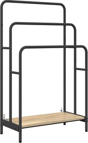 vidaXL Stativ pentru haine cu raft Stejar Sonoma 60 x 30 x 100,5 cm