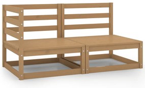 vidaXL Set mobilier de grădină, 2 piese, maro miere, lemn masiv de pin