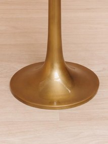 Masuta laterala, din metal si marmura, Tulipa