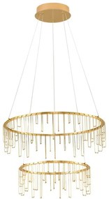 Lustra LED design ambiental deosebit cu 2 inele Stellar 60cm