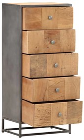 Dulap cu sertare, 45 x 30 x 100 cm, lemn masiv reciclat