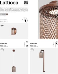 Aplica perete exterior design modern LED IP54 Latticea