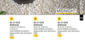 Aplica LED de exterior moderna IP65 MIDNIGHT antracit