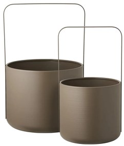 Ghivece decorative 2 buc. din metal ø 24,5 cm Tule – House Nordic