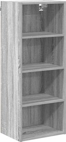 vidaXL Dulap suspendat Gri Sonoma 40 x 29,5 x 100 cm Lemn compozit
