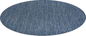 Covor SISAL SION cerc A5165A Melanj țesute plate albastru inchis