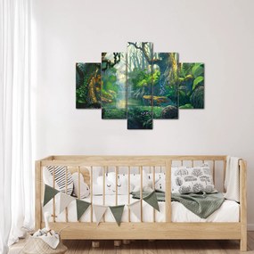 Tablou - Ilustrare pădure tropicală (150x105 cm)