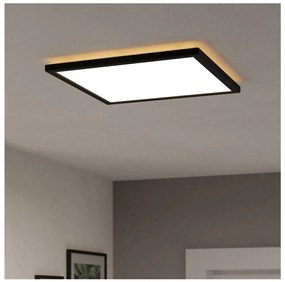 Plafonieră LED de exterior Eglo 901443 ROVITO 17,6W/230V 39x39 cm IP44 negru