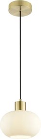 Brilliant - Lustră suspendată pe cablu FANNY 1xE27/20W/230V, Ø 22 cm, alamă