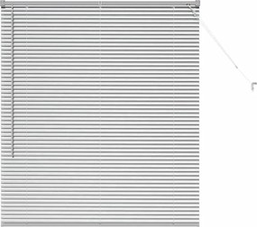 vidaXL Jaluzele venetiene Manual Argintiu 130 x 115 cm Aluminiu