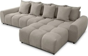 Colțar taupe (cu colț pe partea dreaptă/cu șezlong) Albane – Ropez