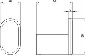 Cuier Deante Round negru