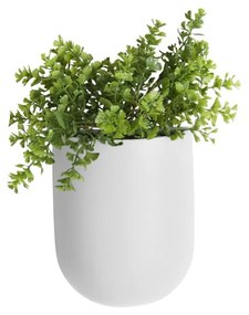 Ghiveci suspendat din ceramică PT LIVING Oval, alb mat