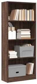vidaXL Bibliotecă, stejar maro, 60x24x143 cm, lemn prelucrat