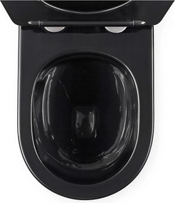 Vas WC suspendabil Rea Carlo Mini Tornado negru   auriu