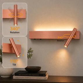 Brilagi - Aplică de perete cu spot ARLIX LED/3W/230V + LED/7W, bronz, CRI 90