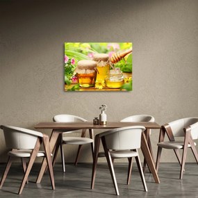 Tablou pe sticlă cu miere (70x50 cm)