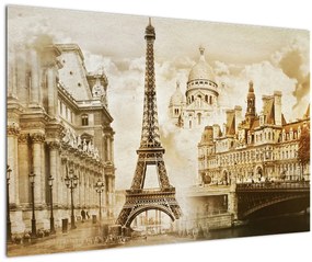 Tablou - Monumente din Paris (90x60 cm)