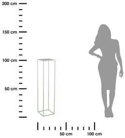 Suport de flori 100x24 cm verde deschis