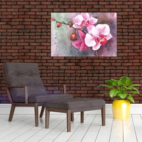 Tablou - Orhidee, acvariu (90x60 cm)