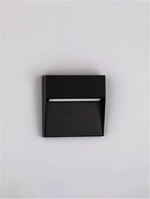 Mini Aplica LED pentru iluminat exterior IP65 RAY negru