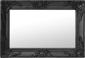 vidaXL Oglindă de perete în stil baroc, negru, 60 x 40 cm