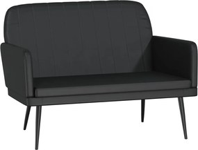 vidaXL Bancă, negru, 107x80x81 cm, piele ecologică