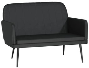 351398 vidaXL Bancă, negru, 107x80x81 cm, piele ecologică