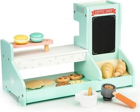 1 x Mini Bucatarie din lemn, cafenea, cofetarie, EcoToys