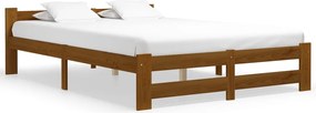 vidaXL Cadru de pat, maro miere, 160 x 200 cm, lemn masiv de pin