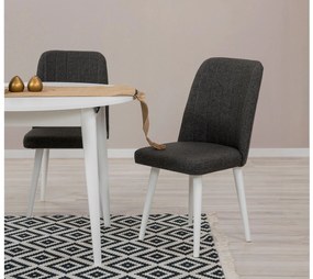 Set mobilier sufragerie Nidupo 7 (alb + antracit) (pentru 2 persoane). 1093769