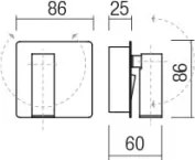 Spot LED de perete Redo 01-2340 TOMIX LED/3,2W/230V negru