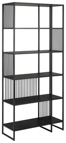 Bibliotecă neagră cu aspect de piatră 85x185 cm Strington – Actona